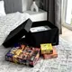 Коробка ORGANIZE для хранения вещей L с крышкой - 30x30x20 см (черный)