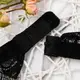Комплект женского кружевного нижнего белья 6409 L черное