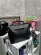 Натуральная замша. Черный – два отделения на молнии – качественный клатч Lady Bags с двумя ремнями (0439-1)