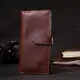 Интересный вертикальный кошелек из натуральной кожи GRANDE PELLE 11660 Коричневый