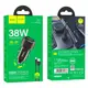 Адаптер автомобильный HOCO Type-C cable Spacious  car charger set Z52 |1USB/1Type-C, 38W/3A, PD/QC|