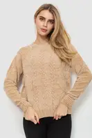 Свитер женский, цвет бежевый, 221R20PCS06
