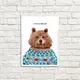 Постер в рамке Stay warm 15x21 см (WMT5_19NG014_WH)
