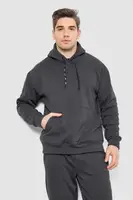 Спорт костюм чоловічий на флісі, колір темно-сірий, 190R235