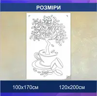 Трафарет для фарбування, дерево, одноразовий з самоклеючої плівки 95 х 162 см