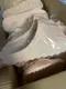 Шлепанцы Изи Yeezy пена платформа тренд Luck Line, персик