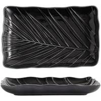 Блюдо для подачі Limited Edition Leaf Black B010786 24.5х17 см чорне