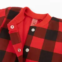 Человек для новорожденных футер Plaid
