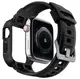 Чехол и ремешок Spigen для Apple Watch Series SE/6/5/4 (41/40mm) Rugged Armor Pro 2 in 1, Black (ACS00546)