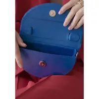 Жіноча шкіряна міні-сумка Сhris micro яскраво-синя