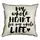 Подушка с мешковины My whole heart for my whole life 45x45 см (45PHB_17L015_WH)