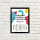 Постер в рамке Правдивые комплименты на каждый день 21x30 см, A4 (MT4_19L006_RUS)