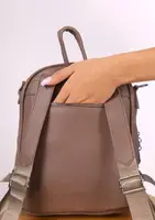 Рюкзак жіночий бежевий код 7-1014