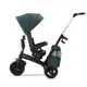 Велосипед детский трехколесный с родительской ручкой KiderKraft EASYTWIST Midnight Green / Коляска толокар