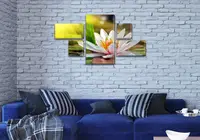 Модульні картини в спальню, на ПВХ тканини, 70x125 см, (20x40-2/20х20-2/70x40)