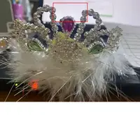 Уценка. Корона з пухом ВИД 3 отломан верх короны