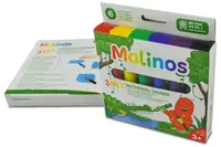 Восковые карандаши Malinos Wachsmal-Zauber 6 шт (3 в 1)