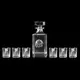 Набір для горілки Boss Crystal Director зі срібними накладками