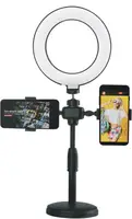 Кільцева LED лампа діаметром 16 см Phone Live Fill Light зі стійкою і з пультом (14676)