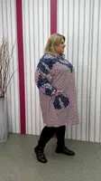 Подовжена ошатна трикотажна туніка "Ксєнія" (Оверсайз) 68-80