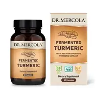 Натуральная добавка Dr. Mercola Fermented Turmeric, 60 капсул
