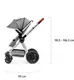 Универсальная коляска 3 в 1 Kinderkraft Veo Gray KKWVEOGRY30000