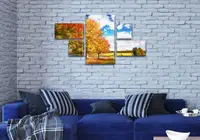 Интернет магазин картин модульных на ПВХ ткани, 70x125 см, (20x40-2/20х20-2/70x40)