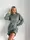Теплое платье AO095 Oversize Оливковое XL-3XL