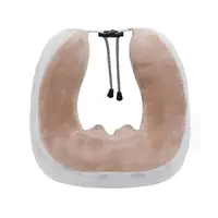 Масажна подушка для шиї з пам'яттю U-Shaped Upgrade Vibration Pillow від батарейок