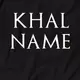 Футболка GoT "Кhal" именная мужская, Черный, XXL, английский