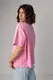 Жіноча футболка oversize з написом Vogue - рожевий цвет, S