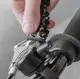 Мужской браслет мультитул RESTEQ Tread Metric-Stainless — стильный металлический браслет 29 в 1, черный цвет
