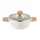 Каструля з кришкою Bergner Naturally BG-34745-CR 20 см 2.4 л біла