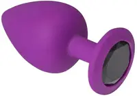 Анальная пробка Purple Silicone Black Diamond L