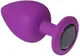 Анальная пробка Purple Silicone Black Diamond L
