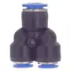 Соединение цанговое (Y-образное) Ø10×8мм SIGMA (7026551)