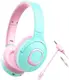 Детские проводные наушники Picun Q5 Mint Powder