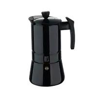 Кафеварка гейзерна Bergner Copper BG-38242-CP 300 мл 6 чашок чорна