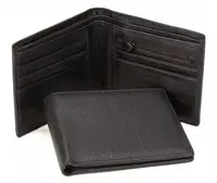 Шкіряне чоловіче портмоне Tiding Bag чорне