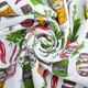 Ткань полотенечная вафельная Специи белая