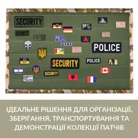 Патч Борд тактичний 61х92 см для шевронів нашивок і військових нагород стенд панель із липучкою