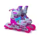 Раздвижные ролики Scale Sports размер 26-29 (светящиеся колеса). Rainbow Pink (276826187)