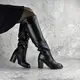 Ботфорты женские Fashion Precious 2389 40 размер 25,5 см Черный