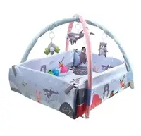 Игровой коврик Activity Gym is Ball Pit, раскладной, манеж, 5 погремушек, набор шариков. Multicolor (139304)