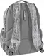 Вместительный женский рюкзак с сердечками Paso 30L PPMM19-2706 серый