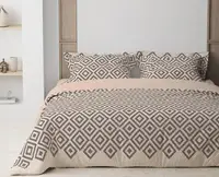 Постільна білизна євро ТЕП Happy Sleep Squares Beige 2-03796_32417 215х200 см