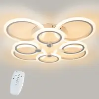 Потолочная LED люстра, светильник светодиодный белый Sunlight  5333/4+4