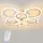 Потолочная LED люстра, светильник светодиодный белый Sunlight 5333/4+4