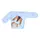 Сорочка із запахом на кнопках для хлопчика 0-3 міс блакитний Minikin 1710503