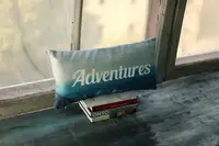Подушка для дивана бархатная Adventures 50x24 см (52BP_TFL022)